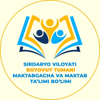 Telegram profile photo for Boyovut tumani maktabgacha va maktab ta'limi bo‘limi