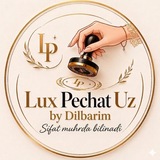 Telegram profile photo for ✨Lux Pechat Uz✨by Dilbarim