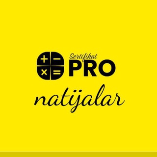 Telegram profile photo for Sertifikat pro natijalari