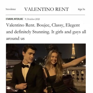 Telegram profile photo for VALENTINO RENT : CLOSE
