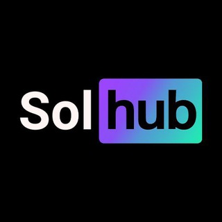 Telegram group profile photo for SolHub | Solana Powered Platform