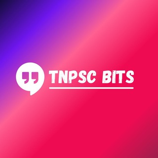 Telegram profile photo for TNPSC BITS - GROUP EXAM PREPARATION