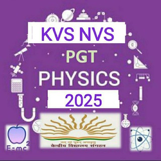 Telegram profile photo for KVS/NVS PGT PHYSICS 2025
