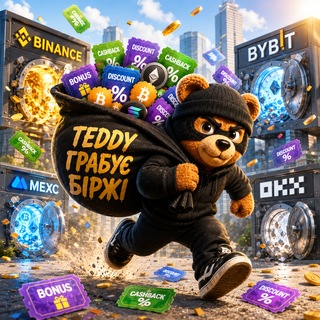Telegram profile photo for Teddy грабує біржі