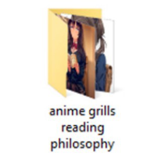 Telegram profile photo for Anime Grills Reading Philosophy