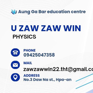 Telegram profile photo for U Zaw Zaw Win - Physics