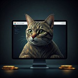 Telegram profile photo for crypto cat