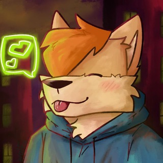 Telegram profile photo for WolfieVey || Art and animation