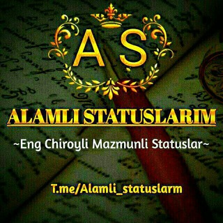 Telegram profile photo for Alamli statuslar💋