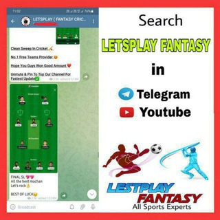 Telegram profile photo for Letsplay Fantasy crypto