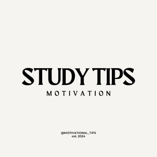 Telegram profile photo for STUDY TIPS | MOTIVATION
