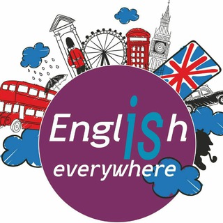 Telegram profile photo for English is everywhere