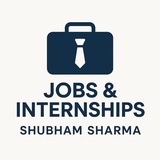 Telegram profile photo for Shubham Sharma - Jobs & Internships Updates
