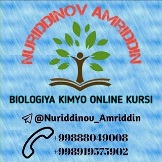 Telegram profile photo for BIOLOGIYA || KIMYO