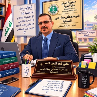 Telegram profile photo for كروب ثانوية مصطفى جمال الدين المسائية (الرابع والخامس والسادس الإعدادي العلمي والادبي )