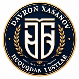 Telegram profile photo for ποΈ HUQUQ | QUIZ TEST ποΈ
