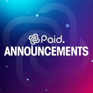 Telegram group profile photo for PAID Network - Official Announcements