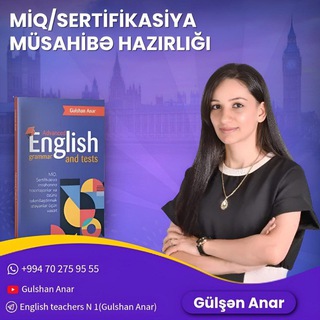 Telegram profile photo for English teachers N 1(Gulshan Anar)