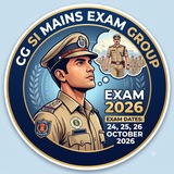 Telegram profile photo for CG SI Mains Exam Group ( Yashvant)