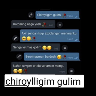 Telegram profile photo for 🌸 CHIROYLIGIM GULIM 🌸