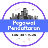 Telegram profile photo for Contoh Soalan Pegawai Pendaftaran