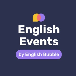 Telegram profile photo for English Events by English Bubble | online | offline