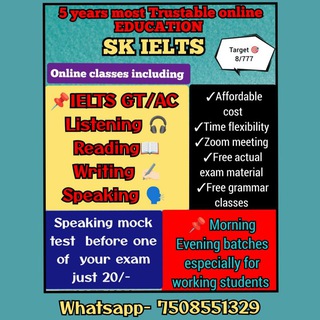 Telegram profile photo for SK_IELTS
