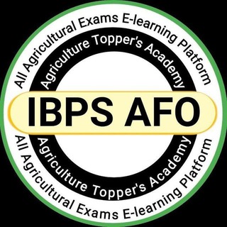 Telegram profile photo for IBPS AFO by Agri Toppers Academy