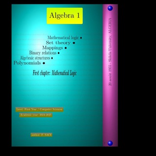Telegram profile photo for Algebra - Computer Science - Skikda university