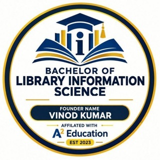 Telegram profile photo for Bachelor of library and information science