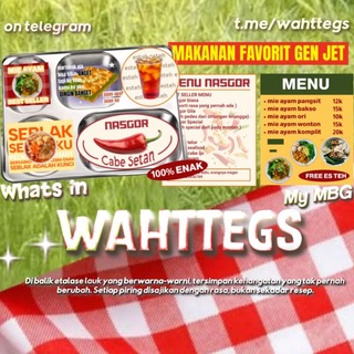 Telegram profile photo for 🍱Wahtteg's: Open 06.00 - 23.59
