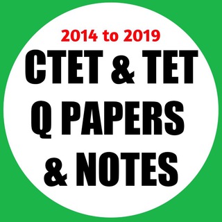 Telegram profile photo for CTET & TET TAIT Q Papers & Notes