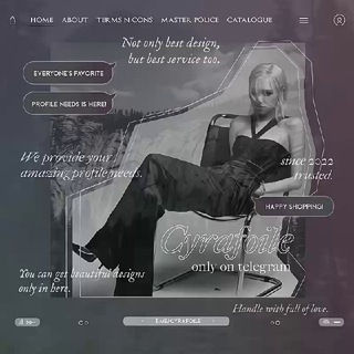 Telegram profile photo for 𖤤 ⊹ (如意) ‘ cyrafoile / 1961 𔒝