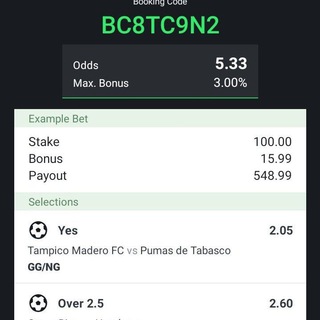 Telegram profile photo for 2 odds beast