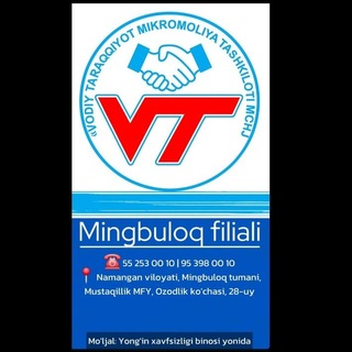 Telegram profile photo for VODIY TARAQQIYOT MMT MINGBULOQ