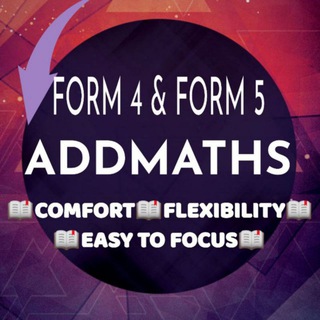 Telegram profile photo for F4 & F5 SPM Add.Maths Gallery