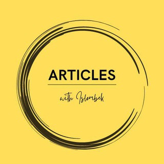 Telegram profile photo for Articles with Islombek | ENG