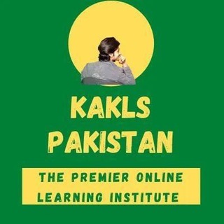 Telegram profile photo for KAKLSPAKISTAN THE PREMIER ONLINE LEARNING INSTITUTE ️