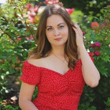 Telegram profile photo for Margo in red💃