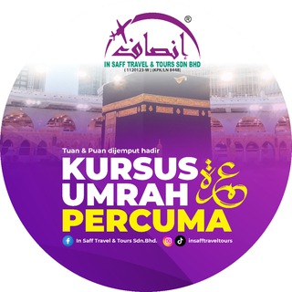 Telegram profile photo for KURSUS UMRAH PERCUMA IN SAFF TRAVEL