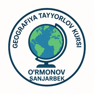 Telegram profile photo for Geografiya tayyorlov kursi