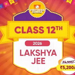 Telegram profile photo for Lakshya JEE 2027 - Class 12th batch by pw