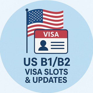 Telegram profile photo for US B1/B2 Visa Slots Updates & Help - India