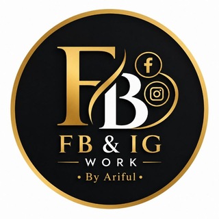 Telegram profile photo for FB & IG Wᴏʀᴋ • Bʏ Aʀɪғᴜʟ