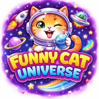 Telegram profile photo for Funny Cat Universe