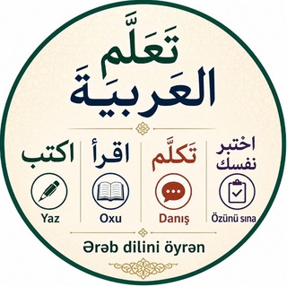 Telegram profile photo for ƏRƏBCƏ YAZ, OXU, DANIŞ, ÖZÜNÜ SINA
