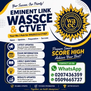 Telegram profile photo for 🇬🇭 EMINENT LINK WASSCE 📙🎓