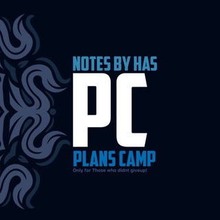 Telegram profile photo for Notes by Has ☾ PLANS CAMP