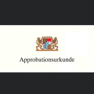 Telegram profile photo for Deutsche Approbation.