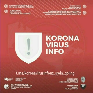 Telegram profile photo for Koronavirusinfouz Rasmiy ✅ || Uyda qoling